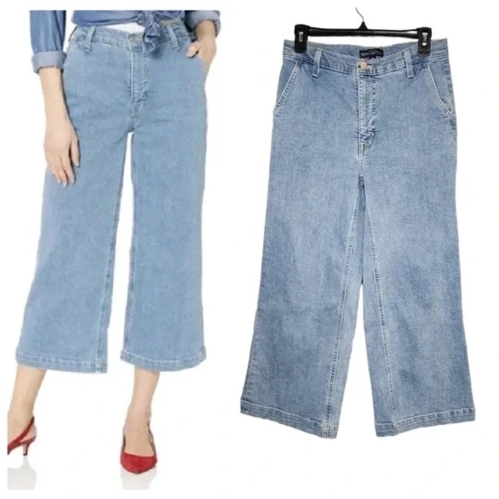 J. Crew Mercantile Women’s Wide-Leg Capri Jeans Size 30 Stretchy